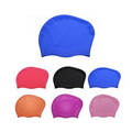 Long Hair Waterproof Silicone Swim Caps For Women
